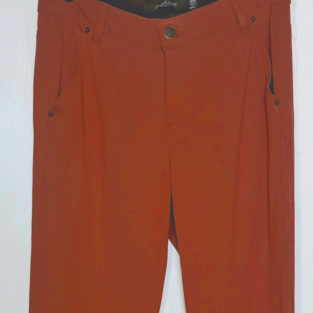 One 5 One pants Beautiful rust color, size 10, long 33.5 inseam. Runs small.